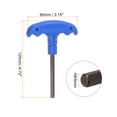 thumbnail image 2 of Uxcell H6 T-Handle Hex Wrench 6mm S2 Steel T-Key Inner Hexagon Spanner Repair Tool, 2 of 5