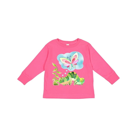 Inktastic Caterpillar's Dream Boys or Girls Long Sleeve Toddler T-Shirt