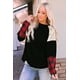 thumbnail image 4 of ABPHQTO Sudadera con cuello redondo y manga farol para mujer, 4 of 5