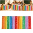 thumbnail image 4 of Multipurpose Rectangular Table Skirt, Teacher Desk Skirting Cover, Cabinet Hideaway Privacy Valance, 72×29 Inch Rod Pocket Decor Dust Curtain, Reusable Table Skirt for Workbench Office Decor, 4 of 7