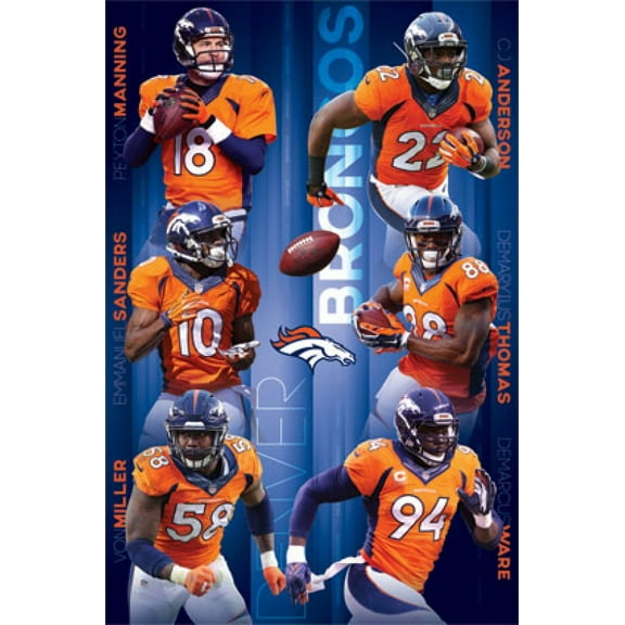 Denver Broncos - Team 15 Poster Print (22 x 34)