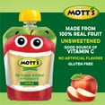 thumbnail image 3 of Mott's No Sugar Added Applesauce, 3.2 oz, 24 Count Clear Pouches (6 Packs of 4), 3 of 13