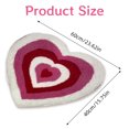 thumbnail image 5 of Alfombra de baño con forma de corazón de San Valentín, alfombra de baño con forma de corazón para ducha, dormitorio, cocina, decoración, 5 of 5