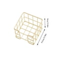 thumbnail image 4 of Chmadoxn Metal Mesh Sticky Note Holder, Wrought Iron Memo Pad Dispenser for Desk. 3.74 Inch Wire Grid Organizer Box for Office Home Holds Standard 3x3 Notes, 4 of 7