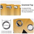 thumbnail image 3 of Nanqianyi Ombre Yellow Blackout Curtains for Bedroom Living Room,2‑Panel Set,Grommet Top,42x63 Inch, 3 of 6