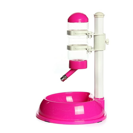 - Automatic Pet Cat Dog Water Drinker Dispenser Food Stand Hamster Feeder Dish Bowl Bottle Pet Feeder