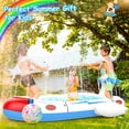 thumbnail image 4 of Kiddie Pool for Toddlers, Splash Pad for Kids Ages 4-8, 68" Inflatable 3-in-1 Swimming Pool for Kids, Backyard and Outside Sprinkler Play Mat Wading Pool for 3 4 5 6 Year Old, 4 of 8