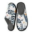 thumbnail image 2 of Zebras Cute House Slippers Anti-Skid Winter Slippers with Memory Foam and Indoor Outdoor Soles, 2 of 8