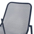 thumbnail image 3 of Stackable Chair Of 2, Matte Navy Blue Iron Artistry, Handcrafted Details , 26" X 22.54" 26", Seat 18" 19.5" 12.5 2 Assembly, Prowess, Hand-crafted Combined,, 3 of 6