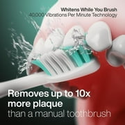 AquaSonic Vibe Electric Toothbrush Set, Rechargeable, 4 Modes, Travel Case, 8 Brush Heads - Sapphire Blue