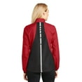 thumbnail image 2 of Port Authority Ladies Zephyr Reflective Hit Full Zip Jacket-XL (Rich Red/ Deep Black), 2 of 6