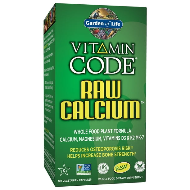 Garden of Life Vitamin Code Raw Calcium 120 Capsules
