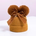 thumbnail image 2 of OYXSER Baby Beanie Winter Hat Knitted Warm Hat with Bow Infant Toddler Beanies, 6-36 Months, 2 of 4