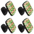 thumbnail image 2 of 4 Pcs Square Cabinet Handle Cupboard Knob Drawer Pulls Handle Fruit and Vagetable Drawer Knobs with Screws Furniture Decoration, 2 of 7