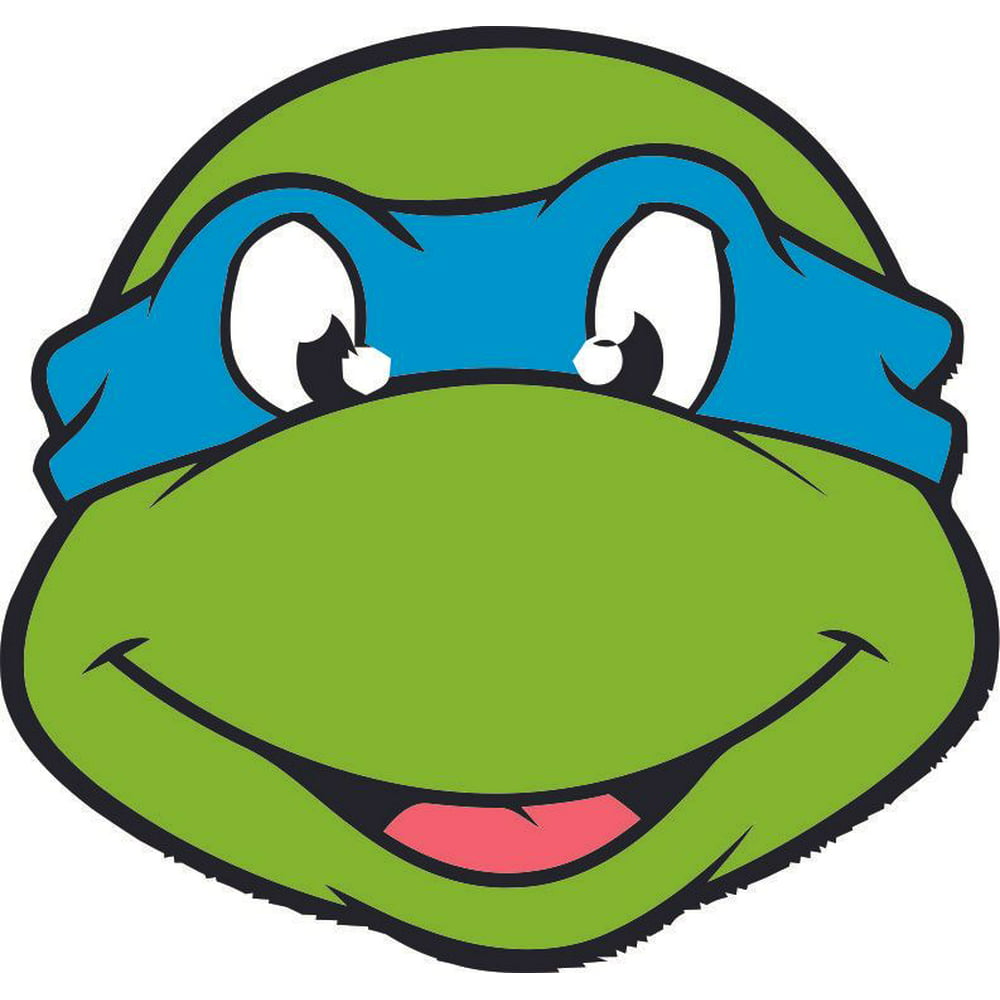 Ninja Turtles Leonardo Blue Face Mask Cartoon Character Movie Show Wall ...