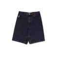 thumbnail image 4 of Street Polar Big Boy Denim Shorts Y2K Pants Hip Hop Cartoon Graphic Embroidery Retro Blue, 4 of 5