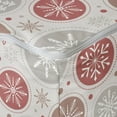 thumbnail image 4 of Christmas Rectangle Pouf, Ornate Snowflakes Pattern in Circles Dots Winter Themed Old Fashioned Print, Foot Stool for Living Room Office Ottoman with Cover, 25", Ruby Pale Grey, by Ambesonne, 4 of 4