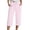 Pink, variant on 2026 New Cotton Capri Pants for Women Wide Leg Lightweight Summer Capris Casual Elastic Waist Beach Cropped Trousers with Pocket(Dark Green,S)