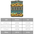 thumbnail image 4 of Sunflower Bedding Set Twin Bedding Duvet Cover Star Comforter Set for Adult, 4 of 8