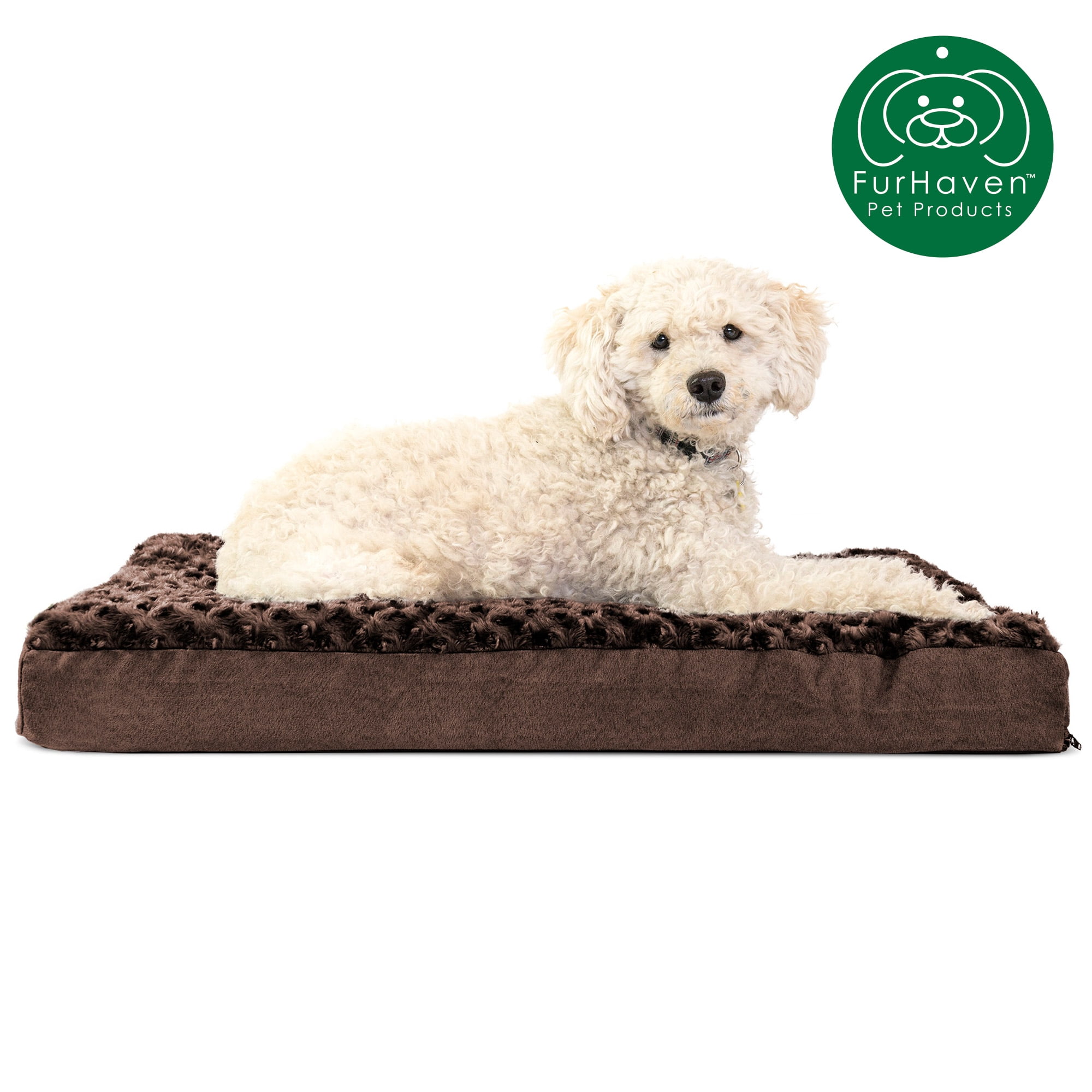 FurHaven Pet Products Ultra Plush Deluxe Orthopedic Pet Bed for Dogs