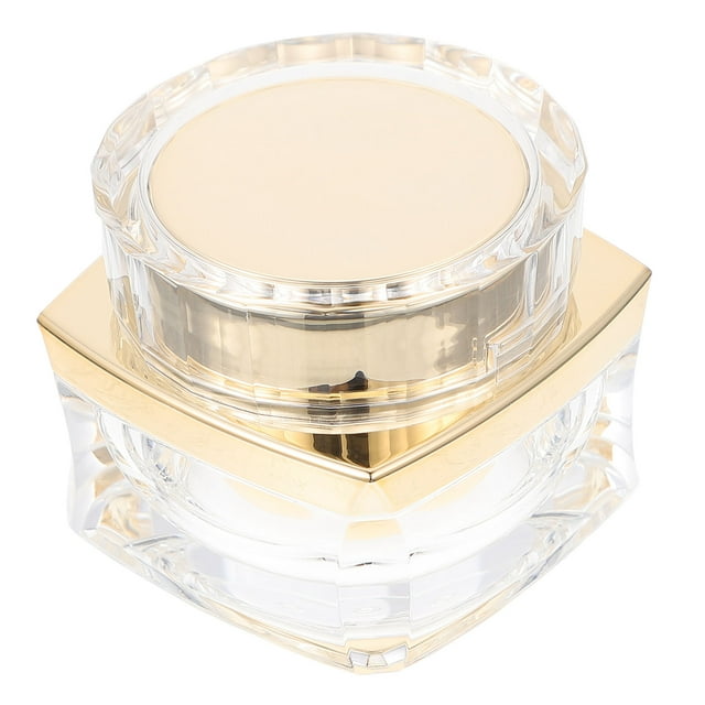 Shisuyan Bouteille de Rangement Cosmétique Acrylique Dorée 1 Ensemble 2,3 X 2 Po