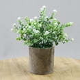 thumbnail image 2 of Fake Plant Potted Lifelike Small Artificial Greenery Plant Faux Plant Decoration, 2 of 10