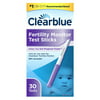 Clearblue Fertility Monitor Ovulation Test Sticks with Advanced Home Monitor, 30 Count