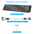 thumbnail image 4 of Ecosonique 300W Portable Solar Panel for Most Power Stations, Foldable & Lightweight Solar Suitcase with Kickstands, 40V MC4 & Multi-Output for Solar Generators, RVs, Camping, and Outdoor Use, 4 of 8