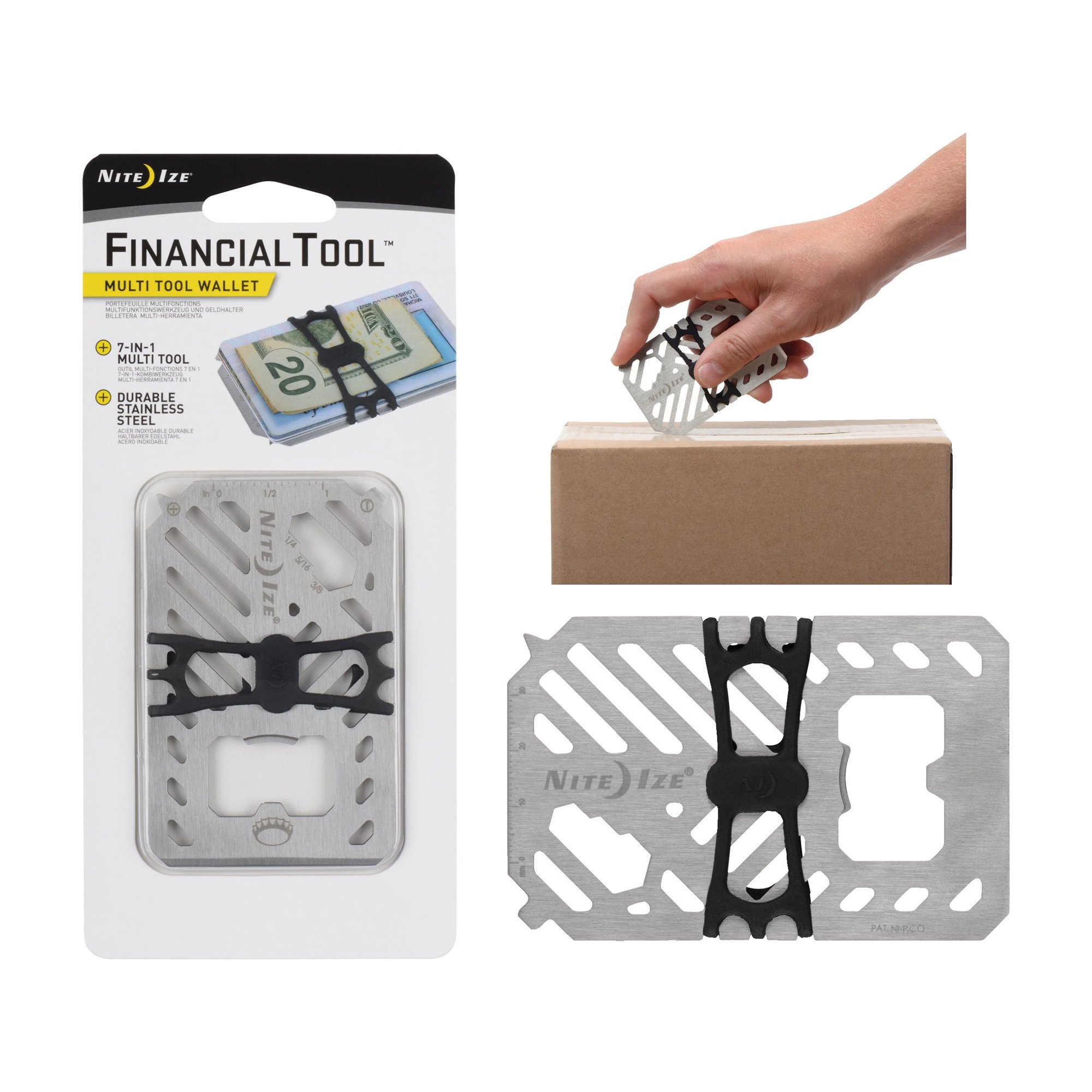 Nite Ize Financial Tool 7-In-1 Multi-Tool - Pack of 12