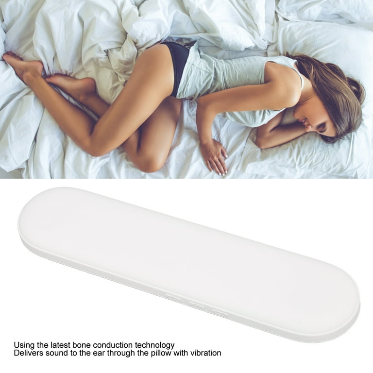 Bone Conduction Pillow Speaker Mini Pillow Speakers For Sleeping Sleepbar Under Pillow Speaker Insomnia White Noise Machine With Stereo Bass
