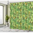 thumbnail image 4 of Ambesonne Jungle Shower Curtain, Tropic Forest Foliage Leaves, 69"Wx84"L, Olive Green Brown, 4 of 4