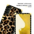 thumbnail image 5 of FKBRCL4U Compatible with Samsung Galaxy S22 Case, Seamless Gold Chain Leopard Luxury Golden Decoration for Girl Women Soft TPU Shockproof Protective Hard PC Back, 5 of 7