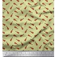 thumbnail image 1 of Soimoi Cotton Duck Fabric Guitar Musical Instrument Print Fabric by Yard 56 Inch Wide, 1 of 1