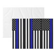 thumbnail image 4 of Thin Blue Line America Flag Dog Blanket Soft Warm Flannel Cat Blanket Great Pet Throw for Cats Puppy Small Medium Large Dog, 4 of 7