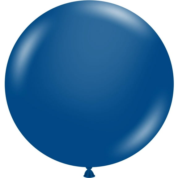 2 Tuftex Giant Sapphire Blue Round Balloons 36" Made in USA