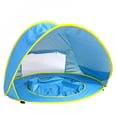 thumbnail image 1 of Beach Shelter Pop Up Beach Tent, Automatic Portable Tent Sun Protection Pop Up Tent for 2-3 People, UV Protection 50+ Camping Tent Wind Protection Small Pack Size for Families Beach with Carry Bag, 1 of 5