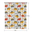 thumbnail image 5 of Dinosaur with Bones Pattern Shower Curtain 72"x84" ,Bathroom Decorative Shower Curtains Set with 12 Hooks,Modern Waterproof Washable Shower Curtain, 5 of 6