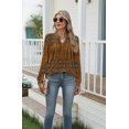 thumbnail image 3 of Weardear Womens Long Sleeve Tunic Tops Fall Dressy Casual Trendy Blouses Pleated Shirt, 3 of 6