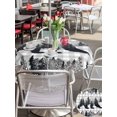 thumbnail image 5 of Outdoor Tablecloth with Umbrella Hole for Patio/Picnic/Party/Camping, Brown Bear Cabin Waterproof Table Cloth Round Cover Washable, Vintage Pine Tree Grey Buffalo Plaid (Dia 54"), 5 of 9