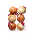 thumbnail image 2 of Christmas Foam Ball Ornaments 6Pcs 3.2in, White Orange Sequined Baubles with Hanging Strings, Festive Tree Decorations for Holiday Party, Shatterproof Christmas Balls for Xmas Tree Display, 2 of 6