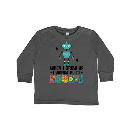 

Inktastic Future Robot Builder Robotics Engineer Gift Toddler Boy or Toddler Girl Long Sleeve T-Shirt