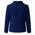 thumbnail image 5 of Hanzidakd Women's Button Down Cardigan Fall And Winter Long Sleeve V-Neck Polyester Plus Size Fashion Button Down Cardigan Blue L, 5 of 6