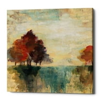 Epic Graffiti 'Landscape Monotype II' by Silvia Vassileva, Canvas Wall Art, 37"x37"