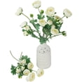 thumbnail image 6 of Northlight Real Touch™ Cream Ranunculus Artificial Floral Sprays, Set of 6 - 21", 6 of 9