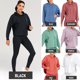 thumbnail image 1 of Sudadera con capucha atlética para mujer yeacher bolsillo trasero abierto Lado dividido manga larga S, 1 of 7