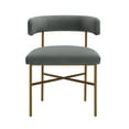 thumbnail image 2 of TOV Furniture Kim Performance Grey Velvet Dining Chair, 2 of 6