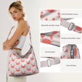 thumbnail image 5 of Crossbody Bag for Women Canvas Book Tote Bag Marine Adorable Crab Reusable Bags for Water Bottle Keys, 5 of 5