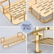 thumbnail image 3 of Estante de ducha de acero inoxidable, adhesivo fuerte que garantiza una sujeción segura para su organizador de baño, instalación sin perforaciones que preserva la integridad de la pared, dorado, 3 of 5