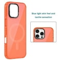 thumbnail image 3 of for iPhone 16 Pro Case Magnetic Phone Case Compatible with MagSafe, Soft TPU Bumper Hard Translucent Matte Back Slim Fit Grip Shockproof Protective Cover for Men Women Girls,Orange, 3 of 5