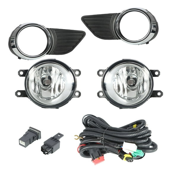 2-Pack Fog Lights Assembly with Bulb and Switch Wiring Kit Replacement for 2011-2015 Sienna
